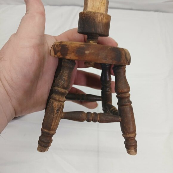 Vintage Doll Wooden Stool - Picture 3 of 12